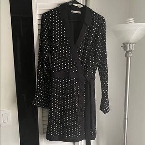 Abercrombie & Fitch Black and White Polka Dot Dress